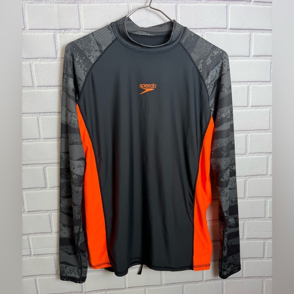 Speedo Men's Rash Guard swimwear/size L(tag180/100)